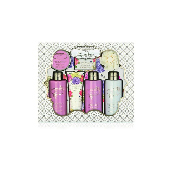 Baylis & Harding Set Vassoio Bianco Boudoire 7 Pezzi