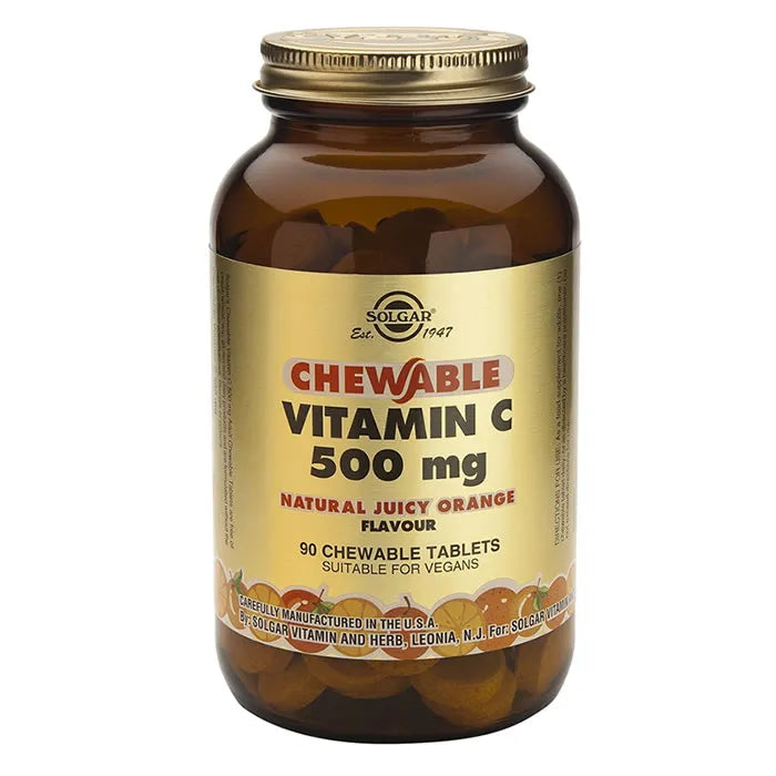 Solgar Vitamina C (Gusto Arancia) 500mg 90 Compresse