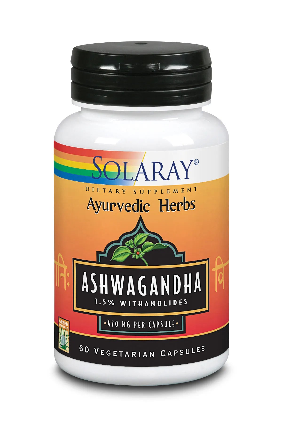 Ashwagandha 470 mg 60 Capsule Vegetali Solaray