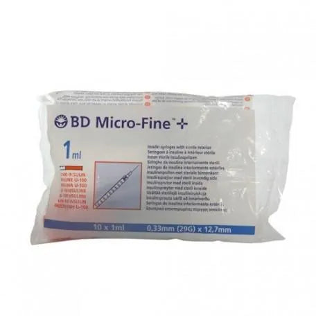 B.d Ultra Fine Siringa per Insulina U 100 1 ml 29 g
