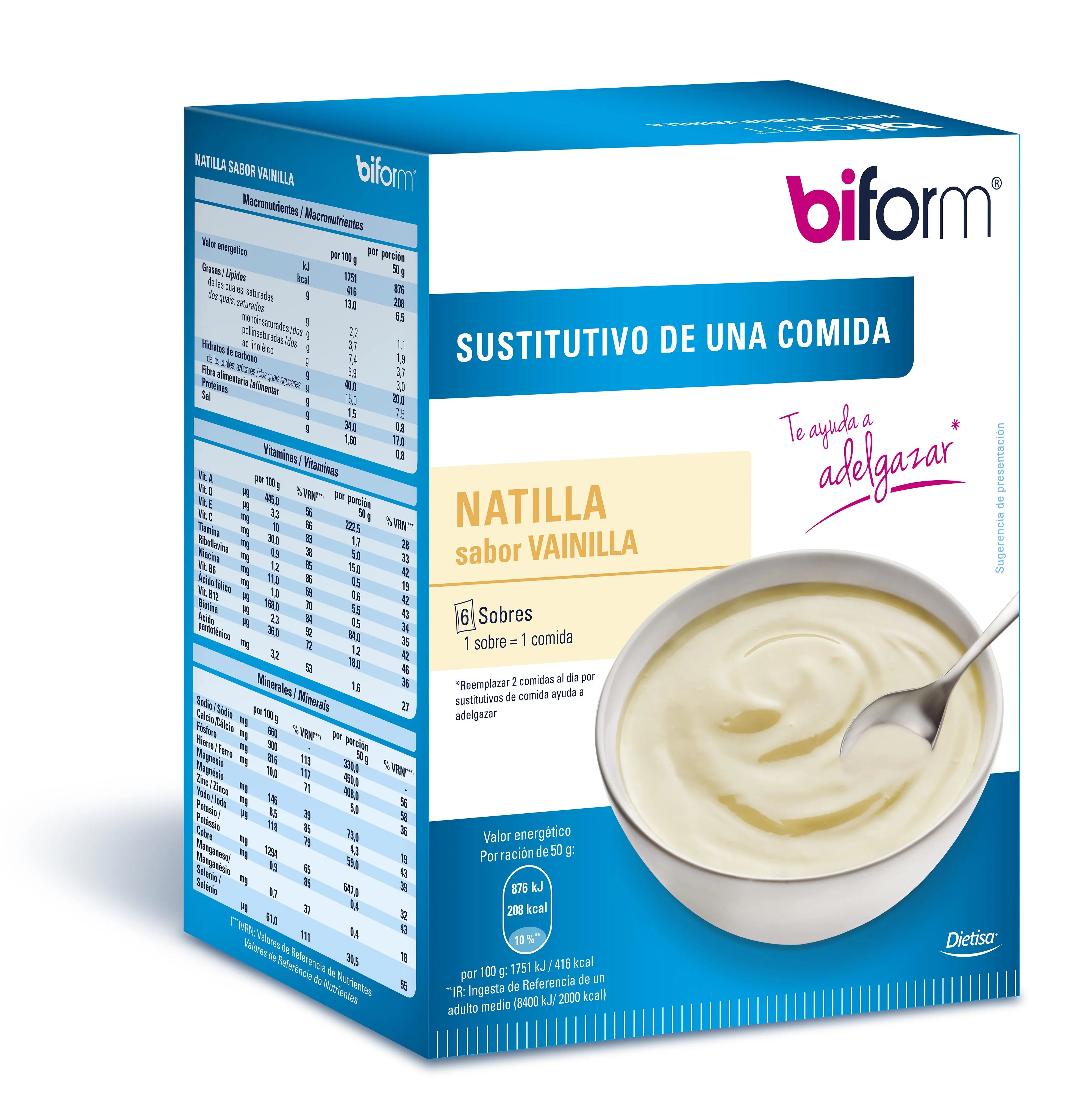 Biform Crema Vaniglia 6 Bustine - Integratore Dimagrante