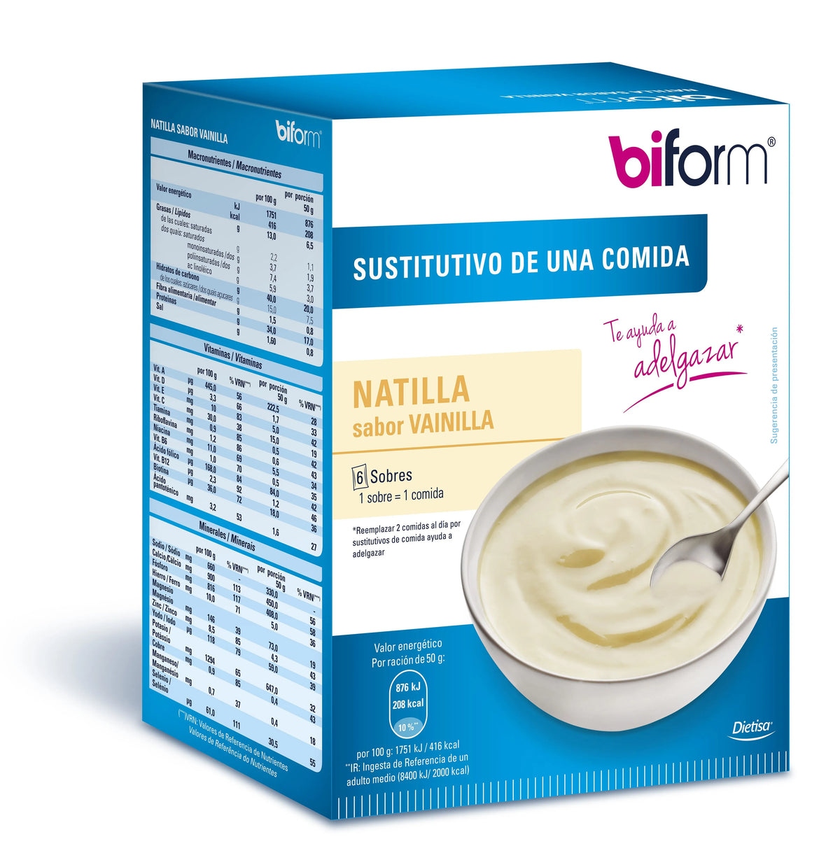 Biform Crema Vaniglia 6 Bustine - Integratore Dimagrante