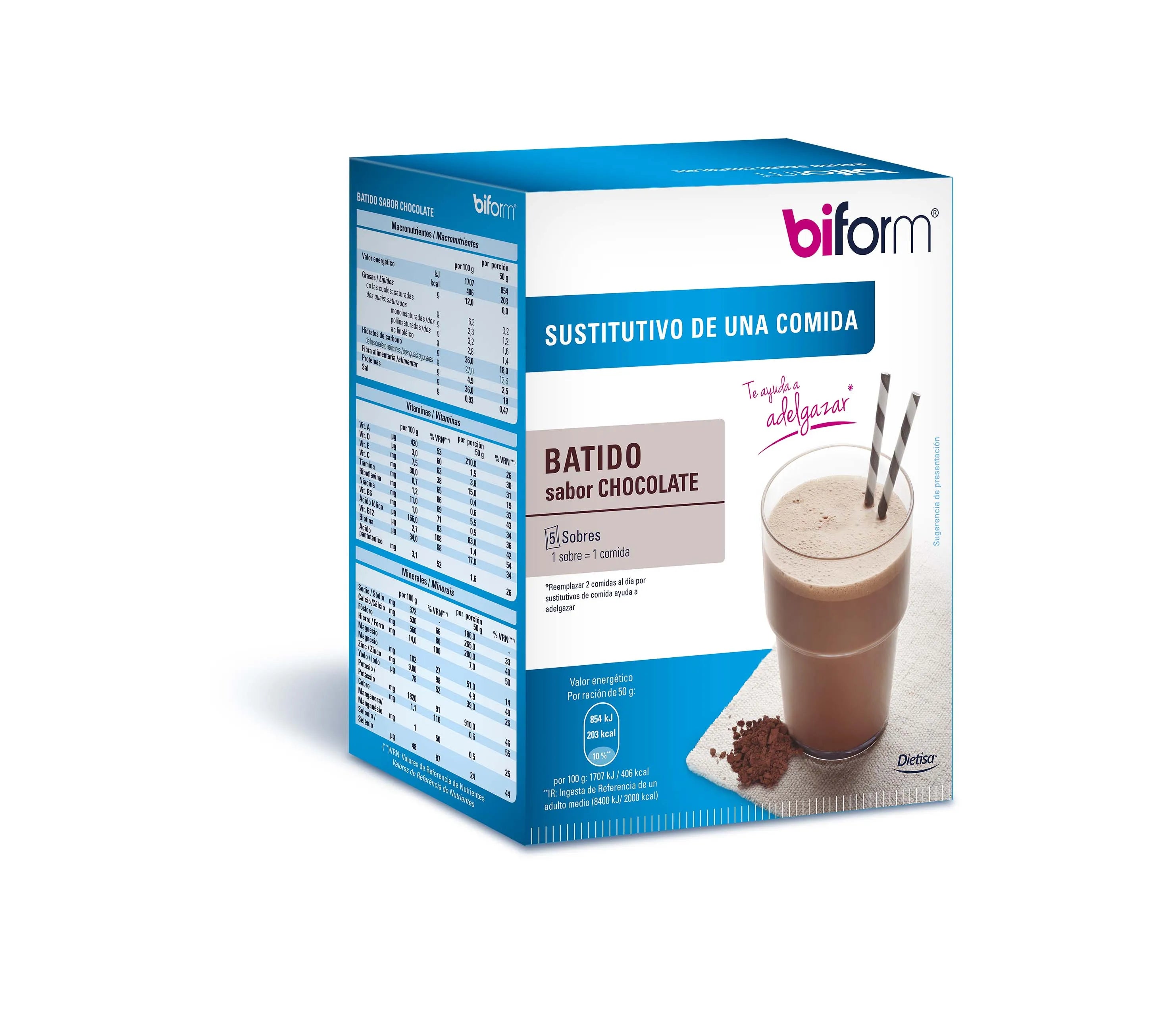 Biform Batido Chocolate 5 Sobres - Integratore Dimagrante