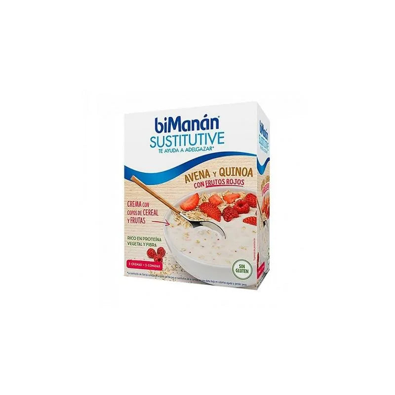 Bimanán Sustitutive Crema Avena e Quinoa Frutos Rojos 275 g