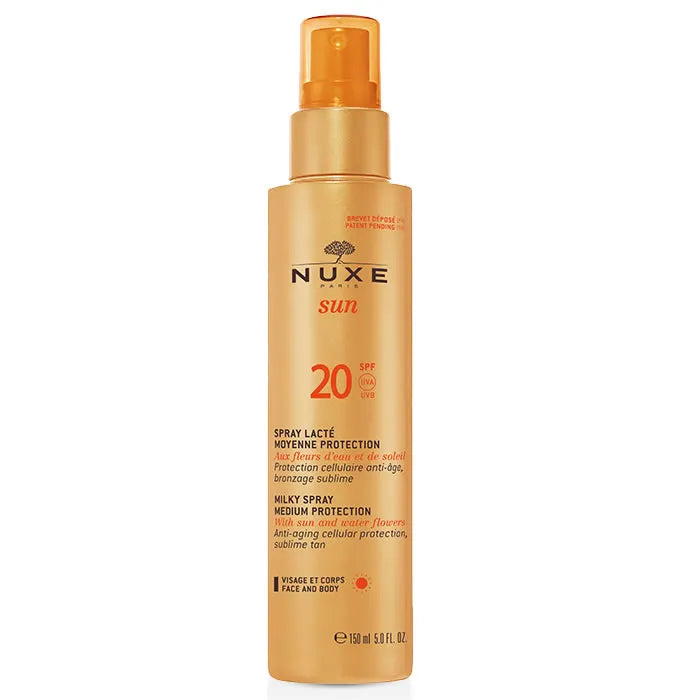 Nuxe Sun Spf20 Protezione Cellulare Anti Età Abbronzatura Sublime Al Fiori Di Acqua e Di Sole 150ml