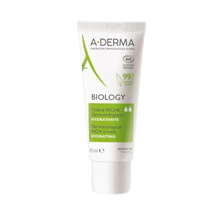 A-derma Biology Crema Idratante Ricca 40 ml - Pelle Nutrita