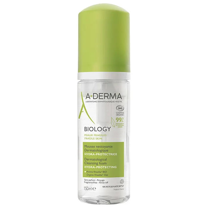 A-derma Mousse Detergente Viso 150 ml - Pulizia Delicata