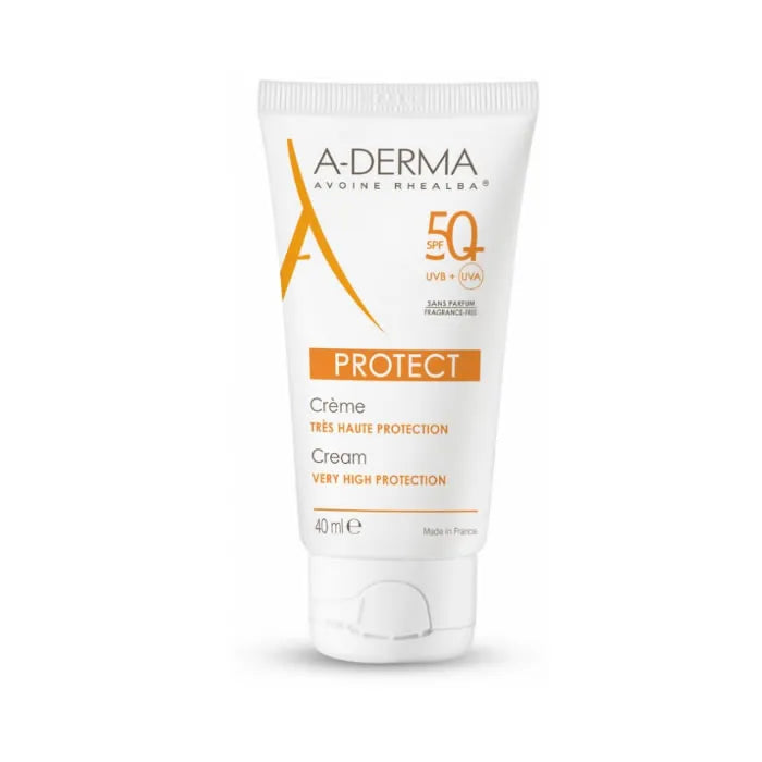 A-derma Protect Solare Viso spf 50+ Senza Profumo 40 ml