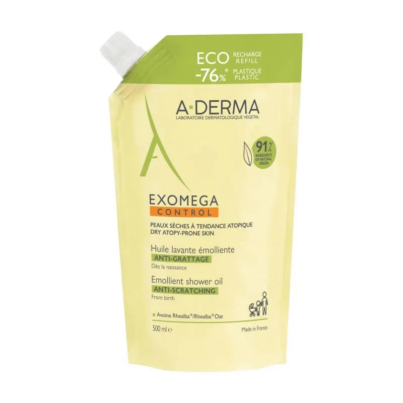 A-derma Exomega Eco Olio Bagno Doccia Ricarica 500 ml