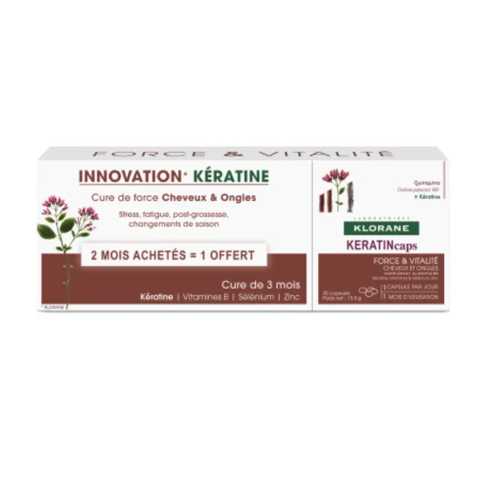 Klorane Keratincaps Anti-Hair Loss Capsules 3x30 Capsule