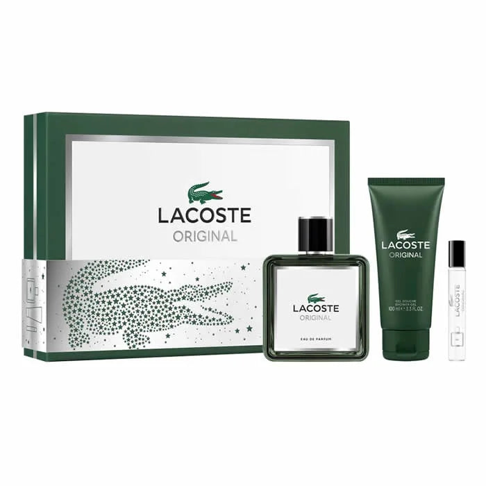 Lacoste Original Eau De Parfum Spray 100ml Set 3 Parti