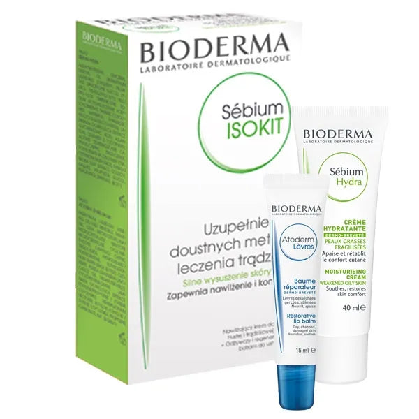 Bioderma Sebium Isokit Crema 40 ml e Balsamo Labiale