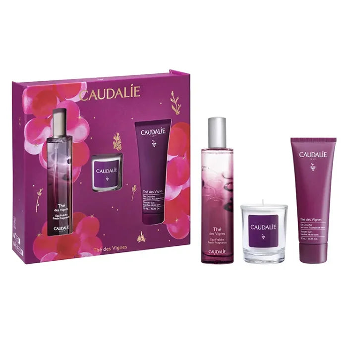 Caudalie Thé Des Vignes Eau Fraiche Spray 50ml Set 3 Parti