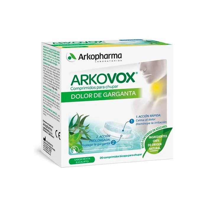 Arkopharma Arkovox Menta Mal di Gola 20 Compresse