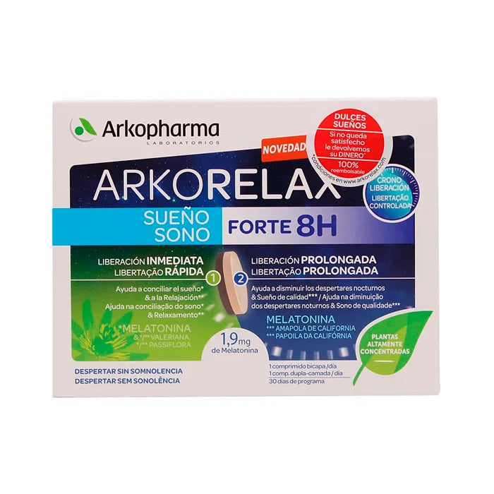 Arkopharma Arkorelax Sleep Forte 8h 30 Compresse Sonno Profondo