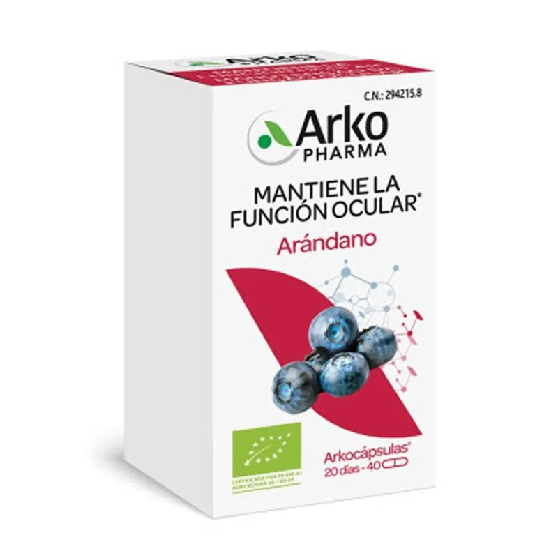 Arkopharma Mirtillo Bio 40 Capsule - Antiossidanti Naturali