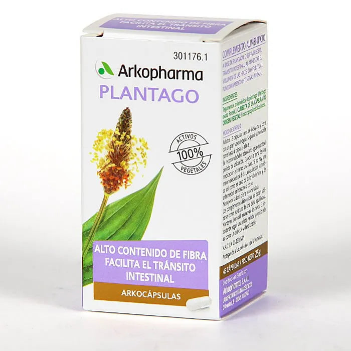 Arkopharma Plantago Arkocapsule 48 Capsule per Digestione