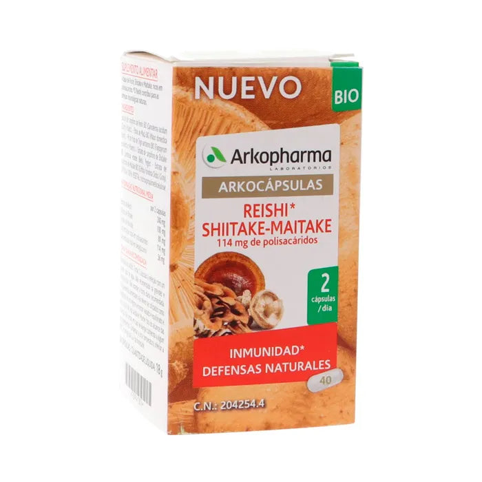 Arkopharma Reishi Shiitake Maitake Bio 40 Capsule