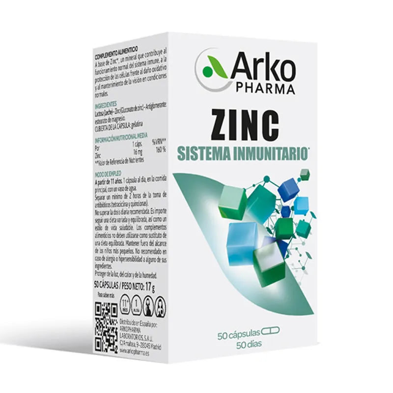 Arkopharma Zinco 50 Capsule - Integratore Sistema Immunitario