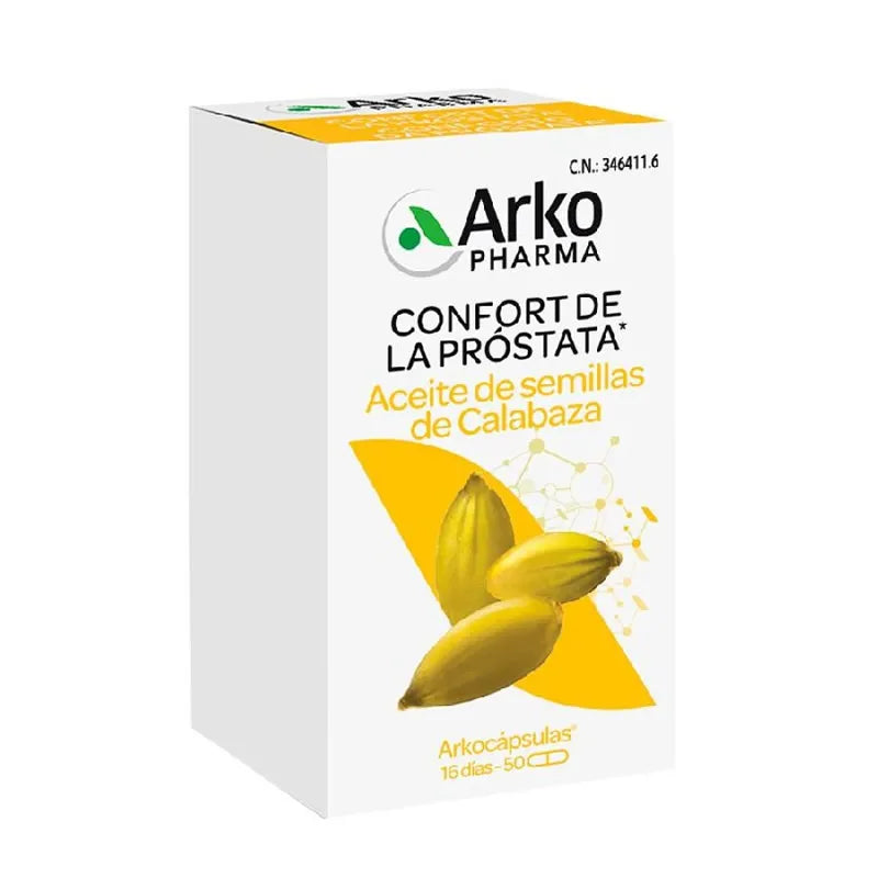 Arkopharma Arkocapsule Olio di Semi di Zucca - 50 Capsule