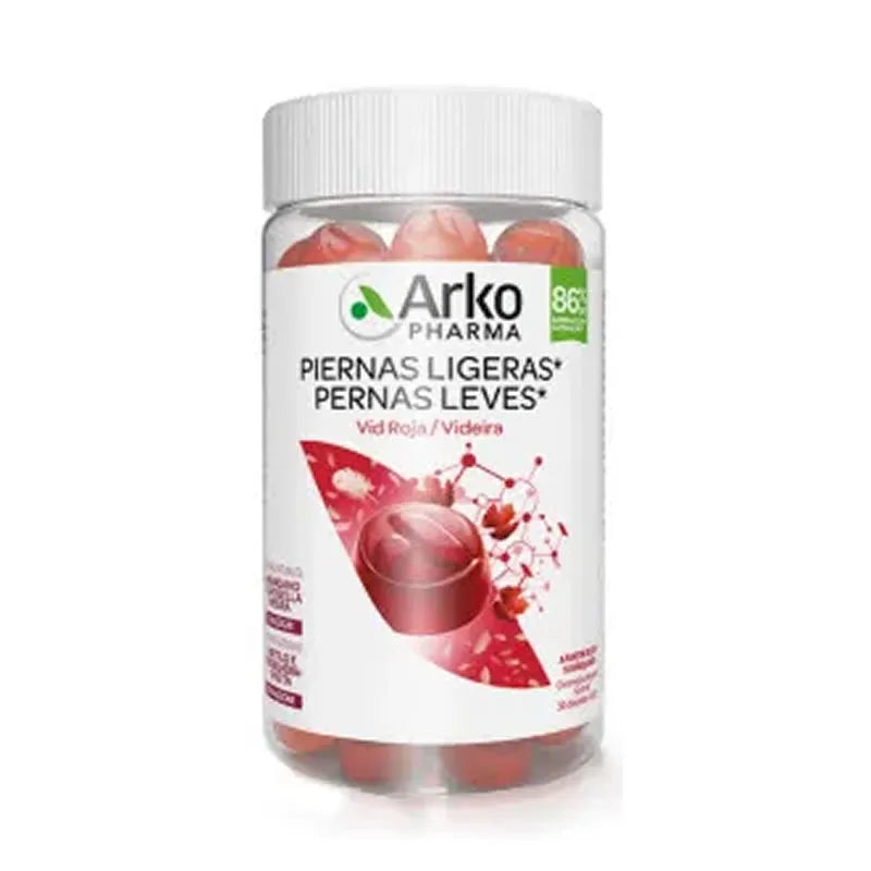 Arkopharma Gambe Leggere 60 Gommose Mirtillo e Ribes Nero