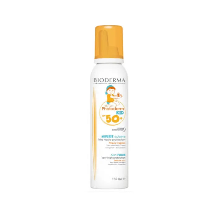 Bioderma Photoderm Kid spf 50 Mousse Detergente Viso 150 ml