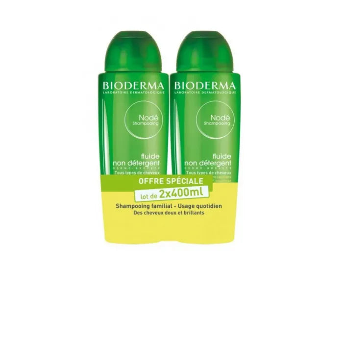 Bioderma Nodé Shampoo Non Detergente Fluido 2x200 ml
