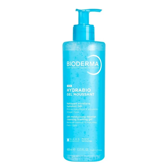 Bioderma Hydrabio Gel Moussant Detergente Viso 400 ml