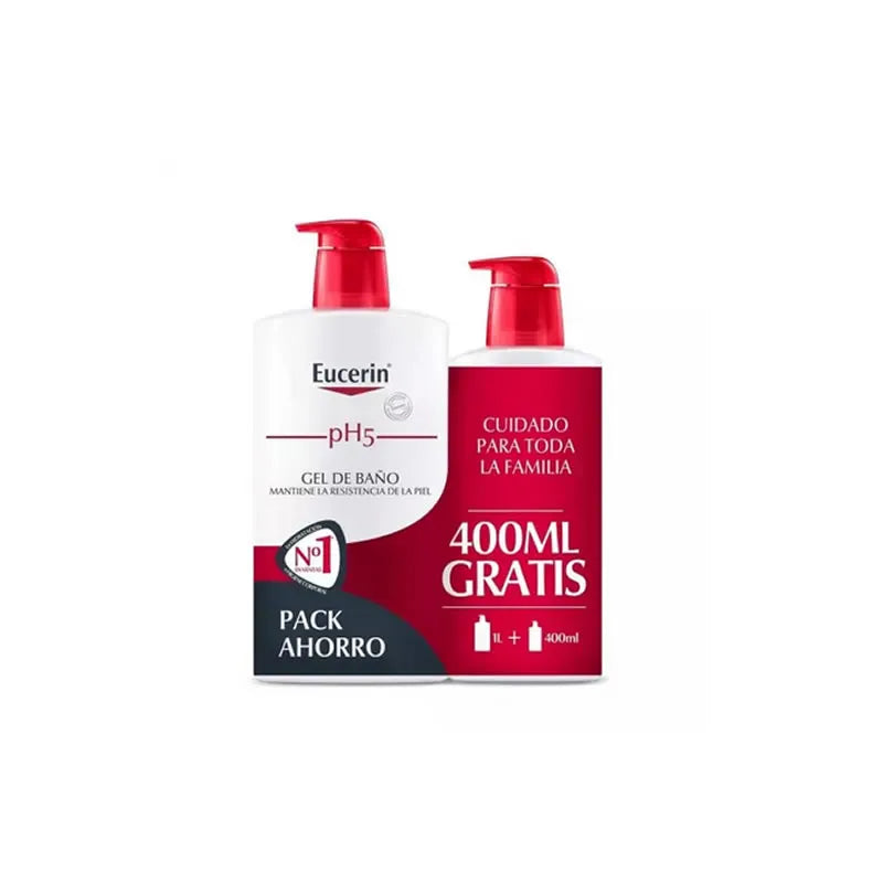 Eucerin PH5 Gel Doccia 1000ml + Ricarica 400ml