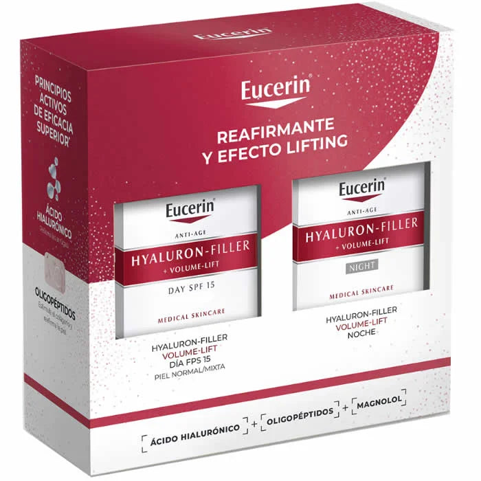 Eucerin Hyaluron Filler Volume Lift Day Cream Spf15 50ml Set 2 Parti