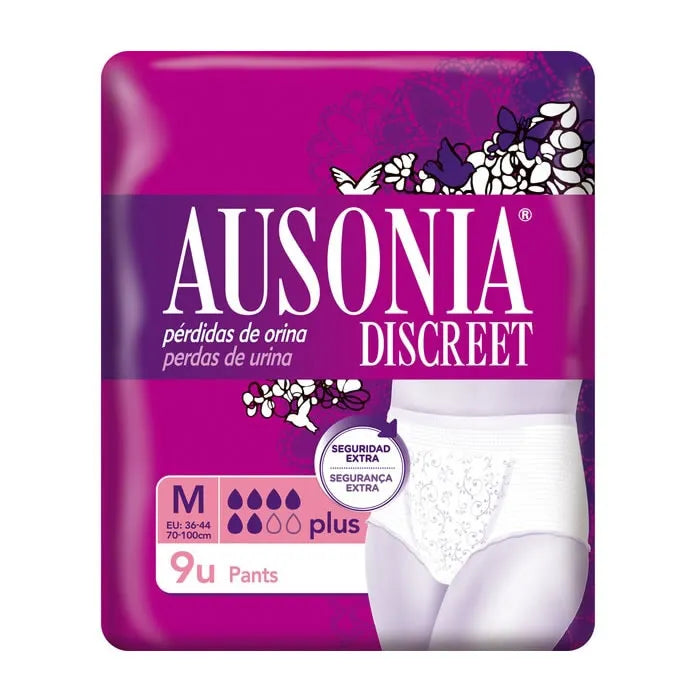Ausonia Discreet M Plus Pants 9 Unità - Protezione