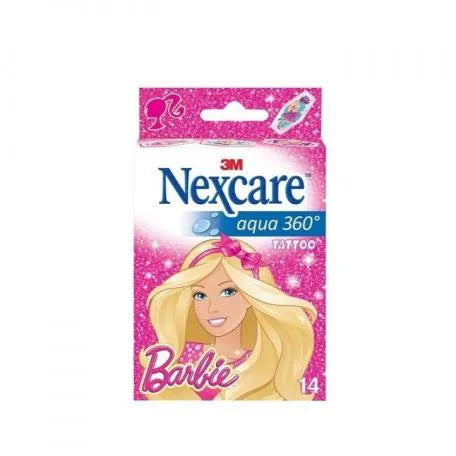 Cerotti Nexcare Barbie Aqua 360 Tattoo 14 Pezzi
