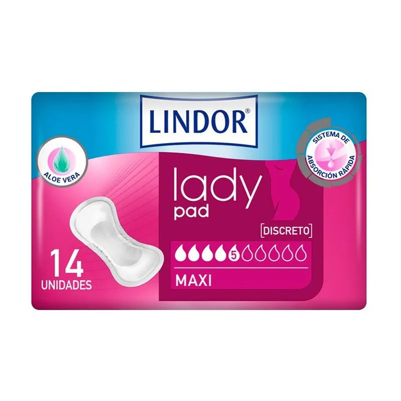 Lindor Assorbente Incontinenza Urinaria Leggera MoliMed Maxi 660 ml 14 Pezzi