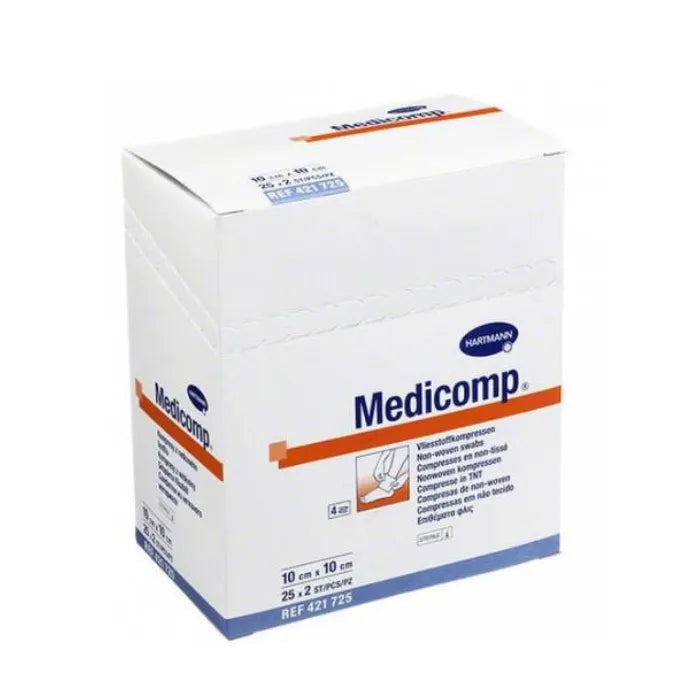 Hartmann Medicomp Soft Gauze 10X10cm 2x25 Unità