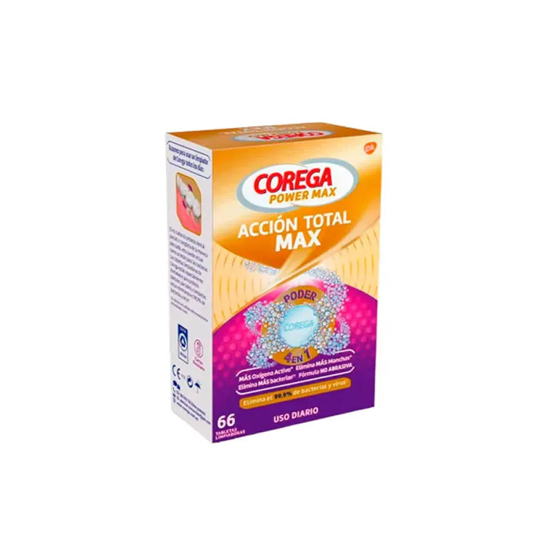 Corega Power Max Azione totale Max Uso Quotidiano 66 Compresse