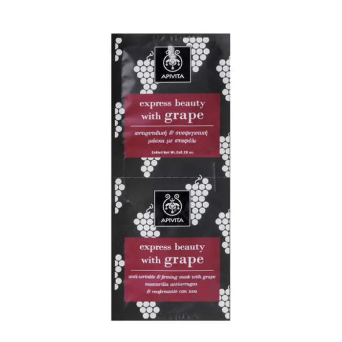 Apivita Maschera e con uva 2x8 ml