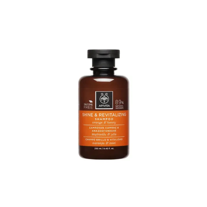 Apivita Shampoo Rivitalizzante Luminoso Arancia Miele 250 ml