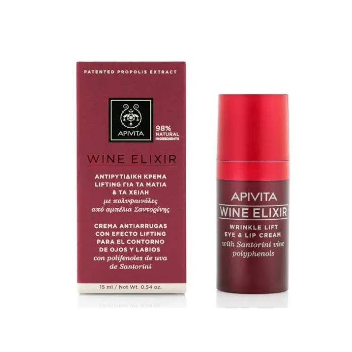 Apivita Wine Elixir Contorno Occhi e Labbra 15 ml