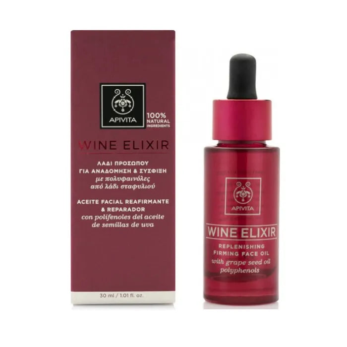 Apivita Wine Elixir Olio Viso Rimpolpante 30 ml