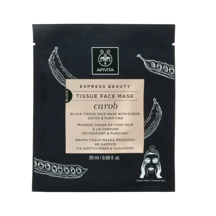 Apivita Maschera Viso Detox e con Carbone 20 ml