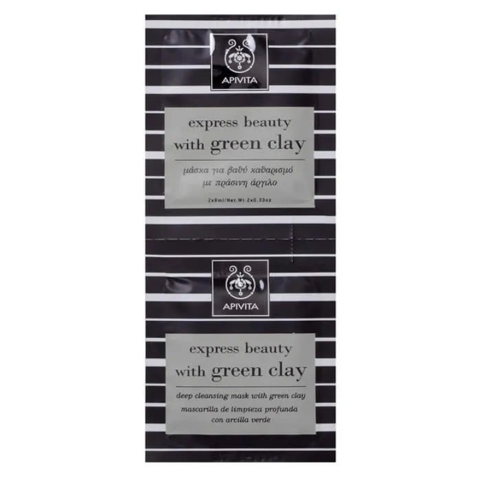 Apivita Beauty Express Maschera Argilla Verde 2x8 ml