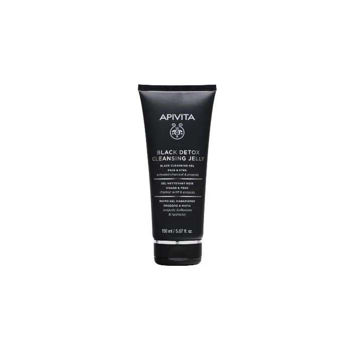 Apivita Cleansing Gel Black Detox 150 ml - Detergente Viso