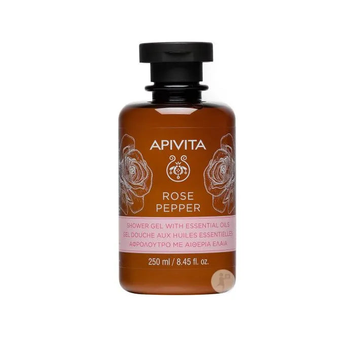 Apivita Gel da Bagno alla Rosa Pepper 250 ml