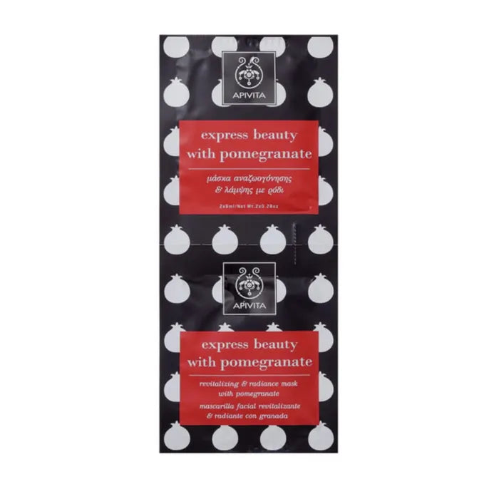 Apivita Maschera Rivitalizzante Melagrana 2x8 ml
