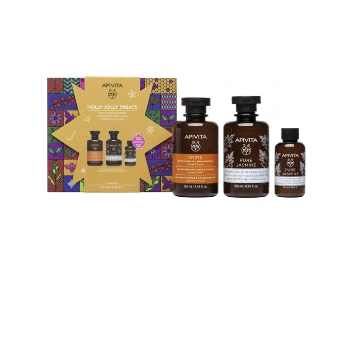 Apivita Hydration y Shine Set 3 Pezzi - Capelli Luminosi e Pelle Idrat