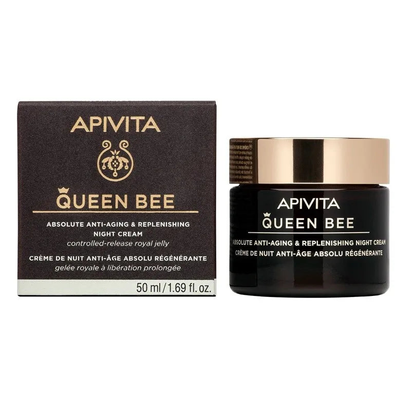 Apivita Queen Bee Crema da Notte 50 ml | Rigenerazione