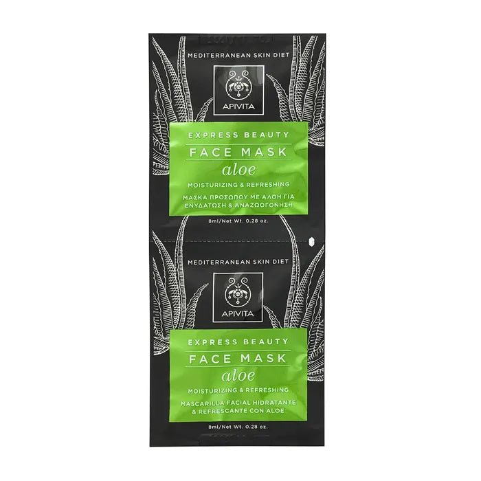Apivita Aloe Express Face Mask 2x8 ml