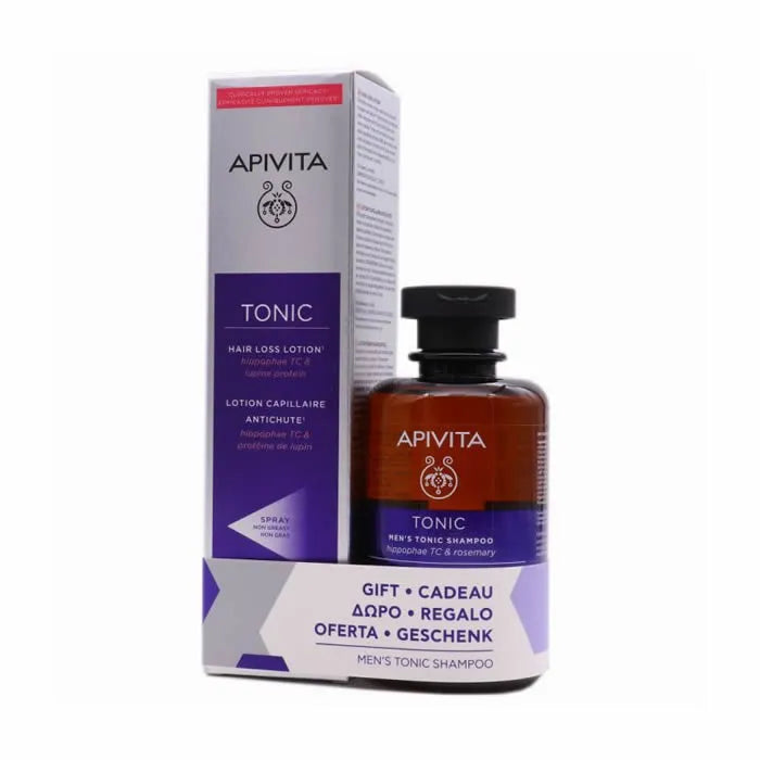 Apivita Set Anti-caduta Lozione 150 ml + Shampoo Tonificante Uomo 250