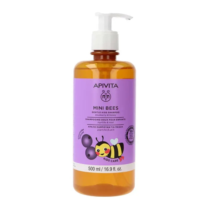 Apivita Mini Bees Shampoo per Bambini Mirtillo Miele 500 ml