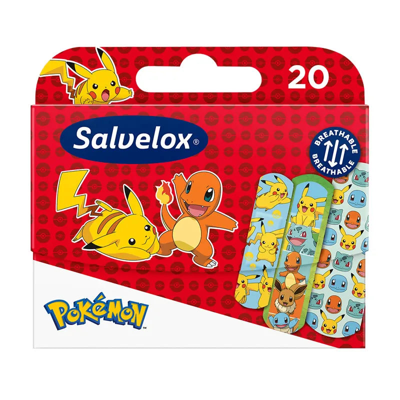 Salvelox Pokémon Medicazioni Flessibili 20 Unità